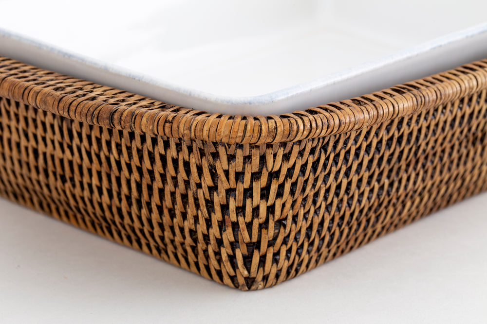 Flamant Belgium | Togo Jille Tray with Ceramic Insert 35cm-Suzie Anderson Home
