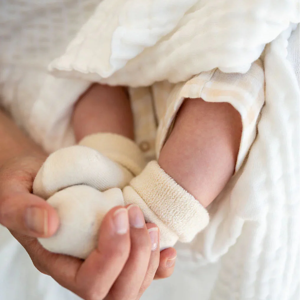 Undyed Organic Cotton Ribbed Socks | 3 Pack