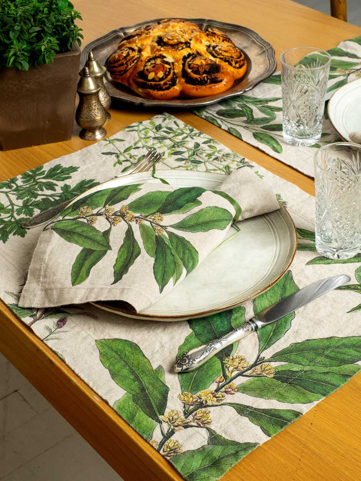 Fine Herbs | Linen Placemat | 2 Pack | 35x48cm