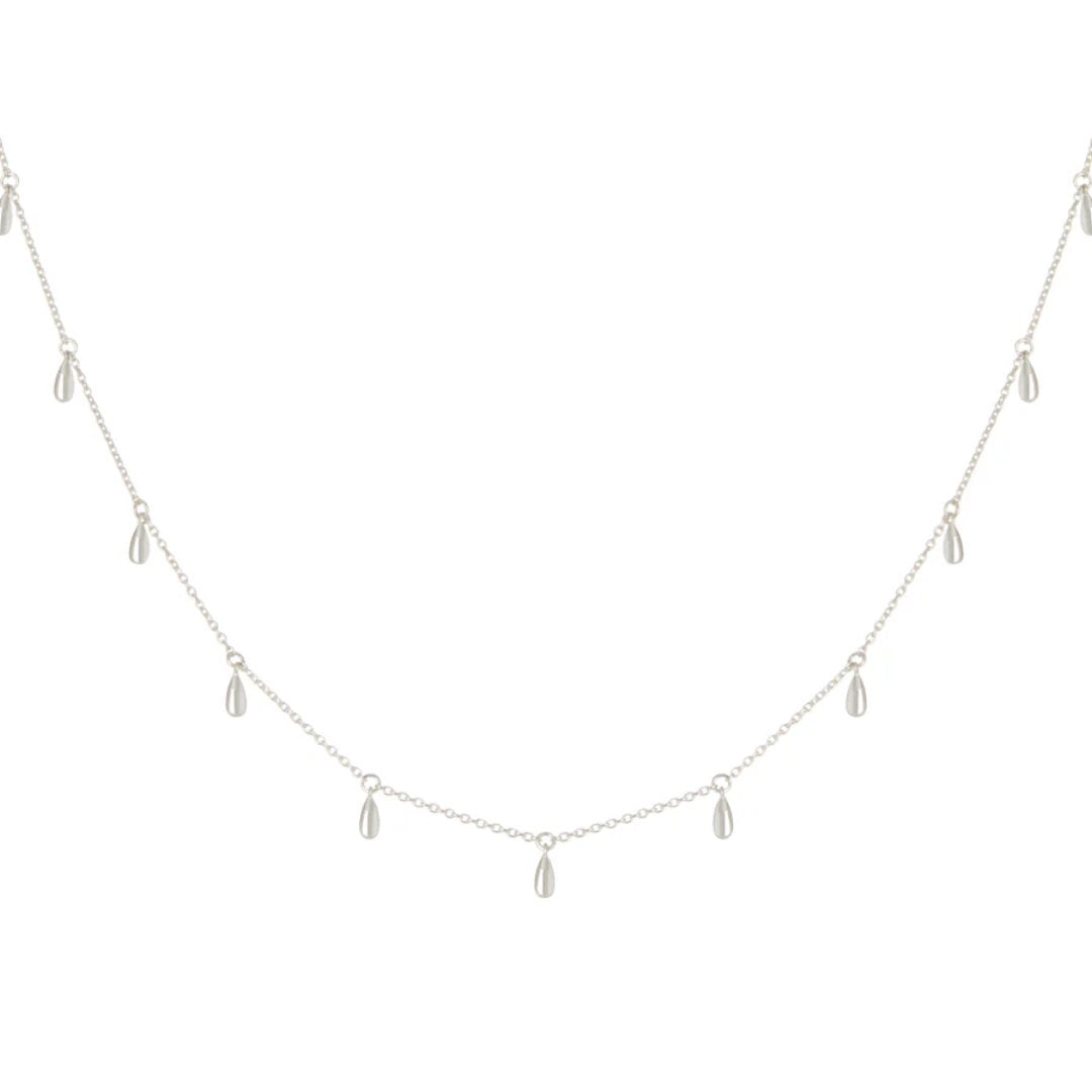 Tear Drop Choker | Sterling Silver