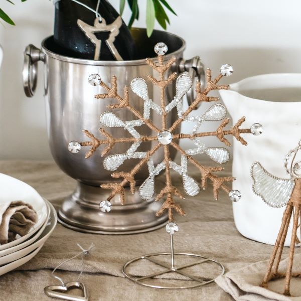 Lucia Snowflake in Stand | 24cm