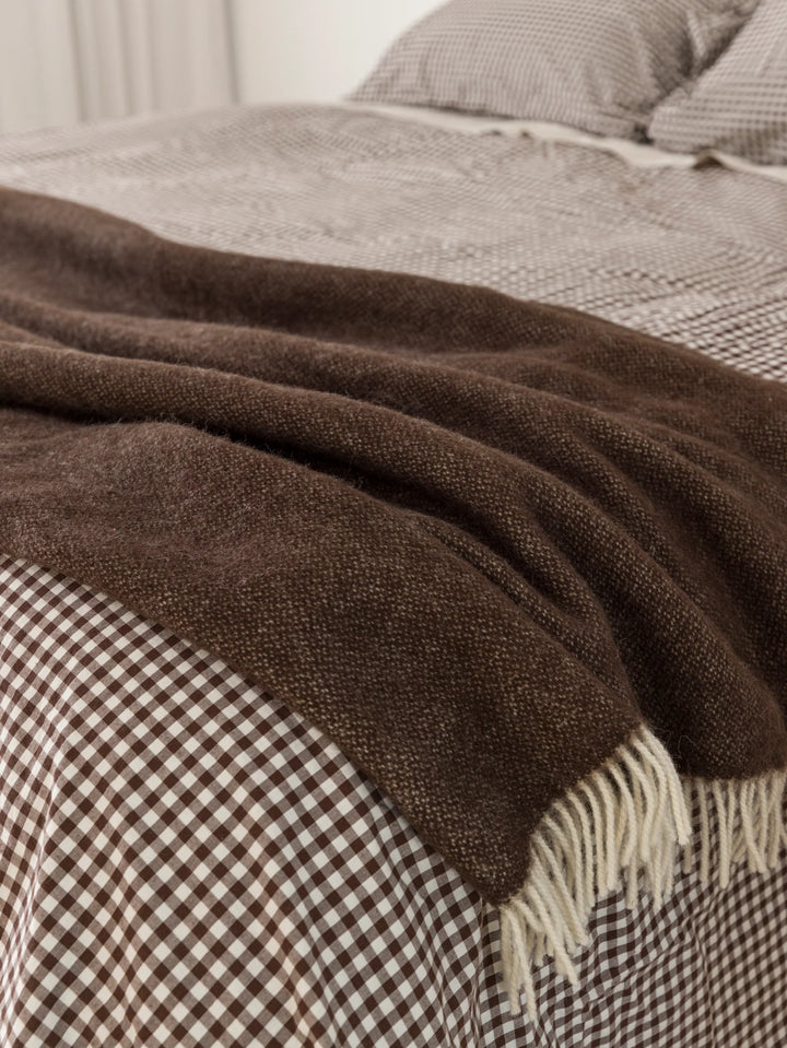 Cocoa Wool Throw | 130x180cm