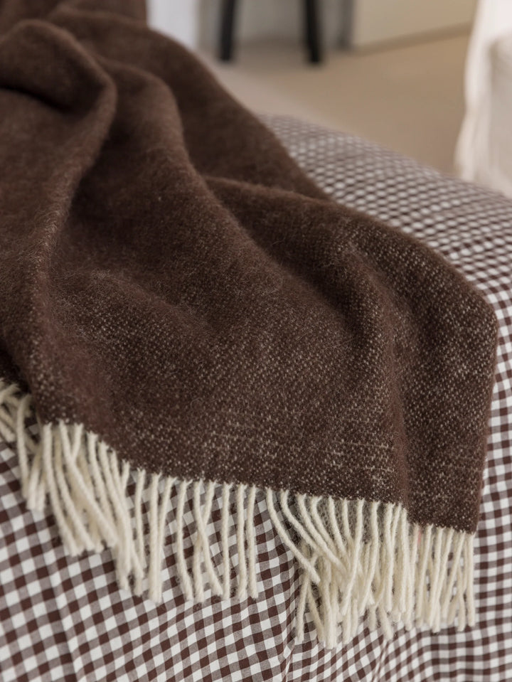Cocoa Wool Throw | 130x180cm