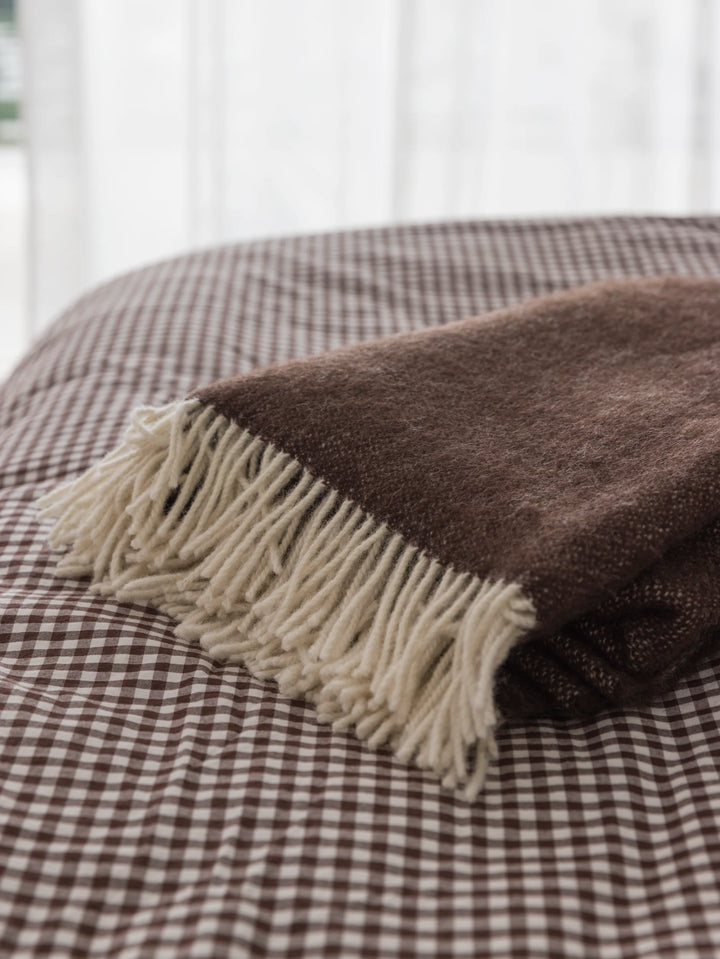 Cocoa Wool Throw | 130x180cm