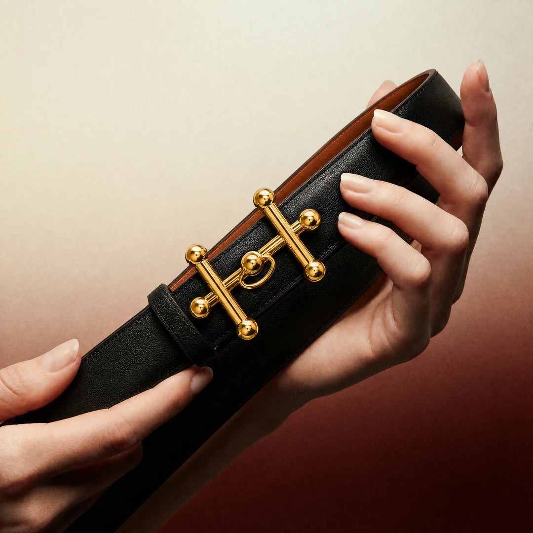 L'ora Andi Reversible Leather Belt | Tan/Black
