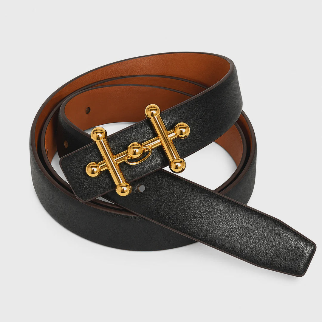 L'ora Andi Reversible Leather Belt | Tan/Black
