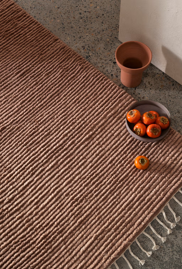 Armadillo Malawi Wool Rug | Blush *Dropship Only*