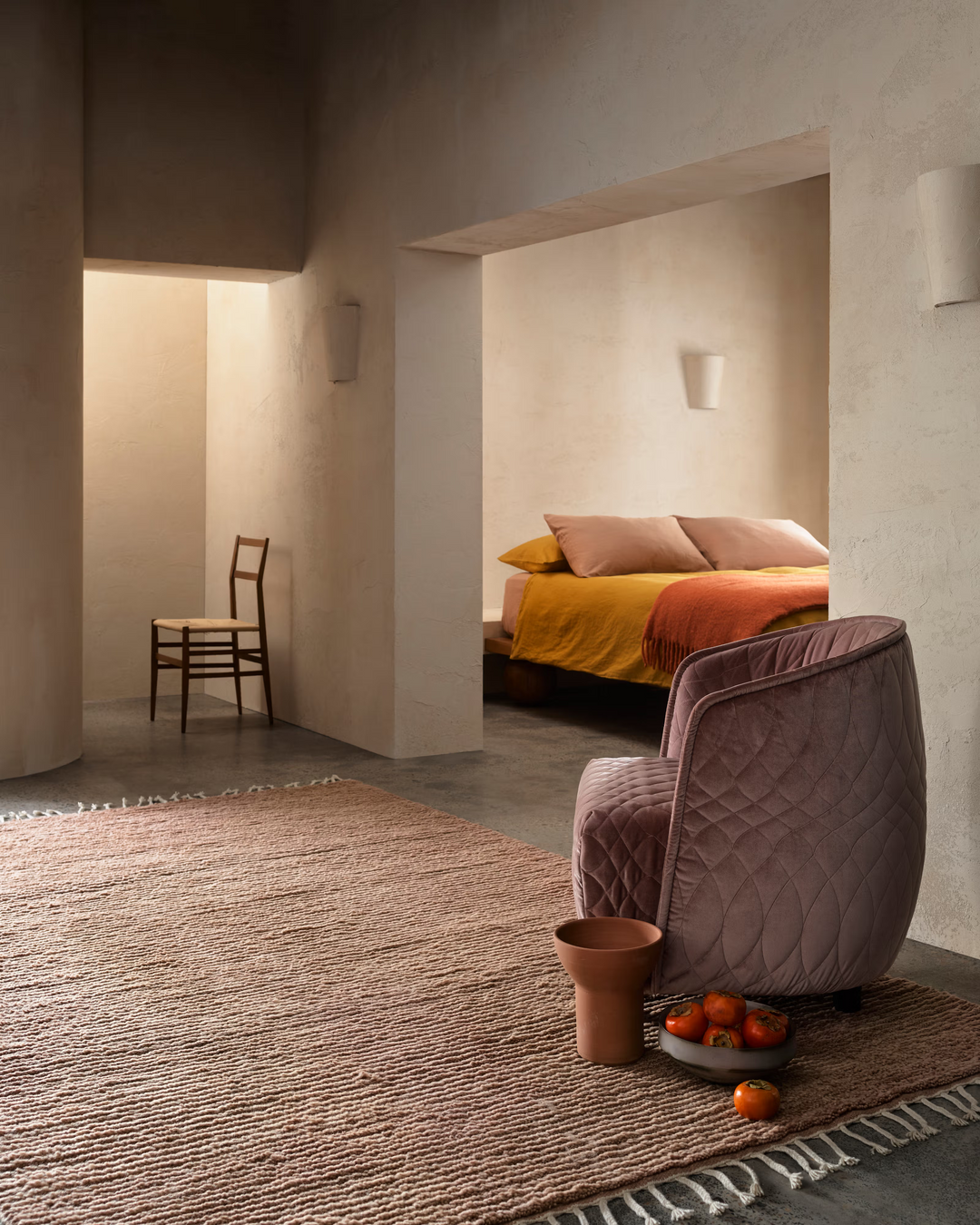 Armadillo Malawi Wool Rug | Blush *Dropship Only*