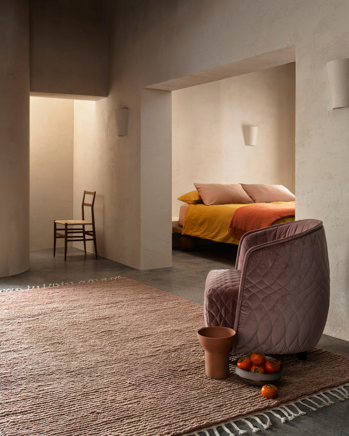 Armadillo Malawi Wool Rug | Blush *Dropship Only*
