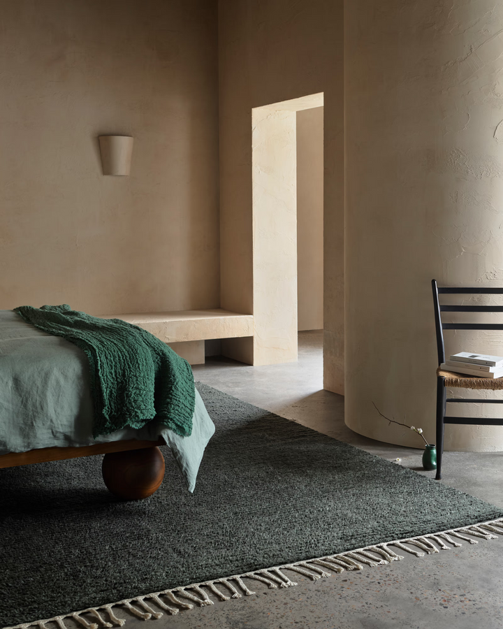 Armadillo | Malawi Wool Rug | Kelp *Dropship Only*