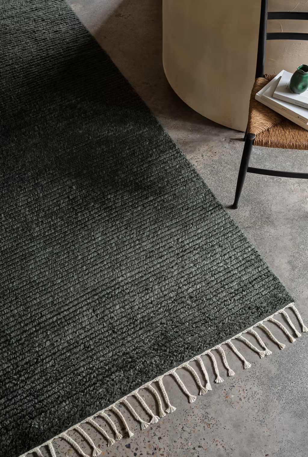Armadillo | Malawi Wool Rug | Kelp *Dropship Only*