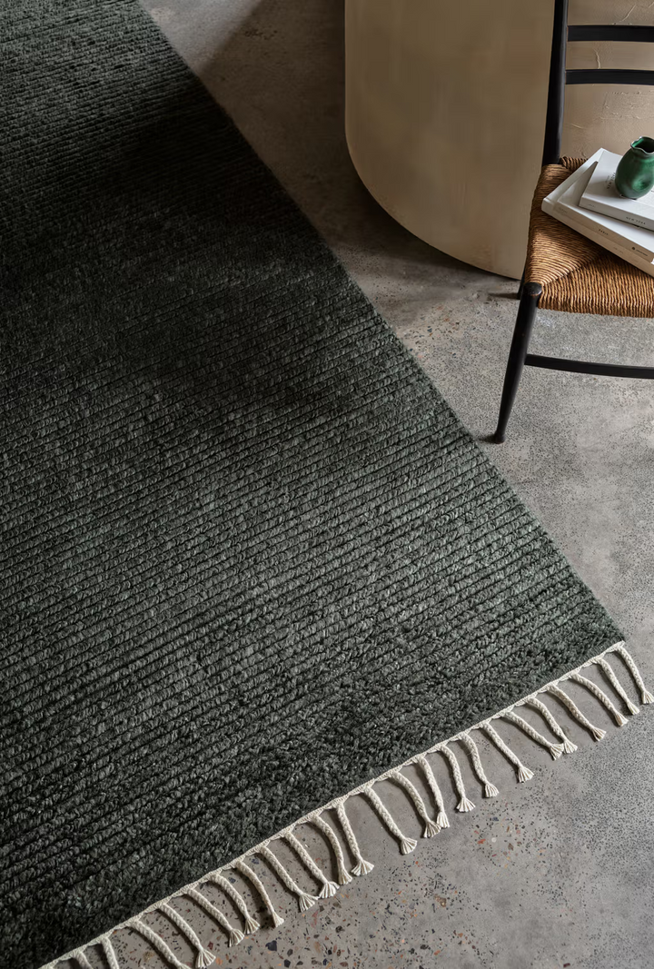 Armadillo | Malawi Wool Rug | Kelp *Dropship Only*