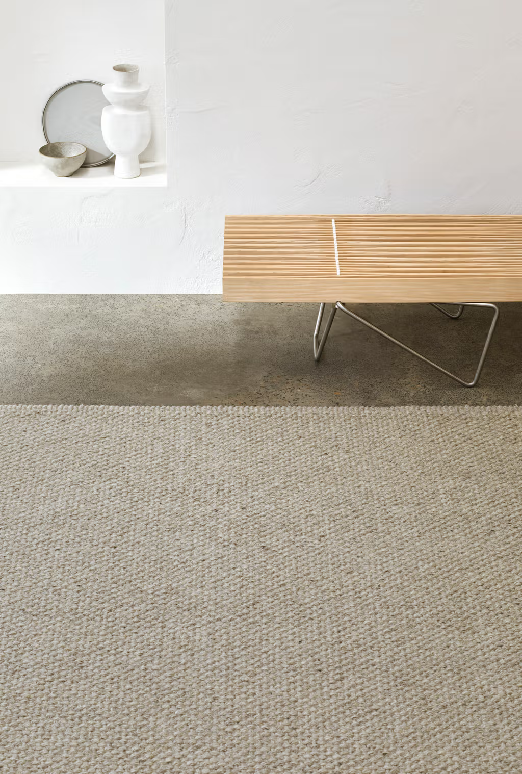 Armadillo Winnow Wool Rug | Granite *Dropship Only*