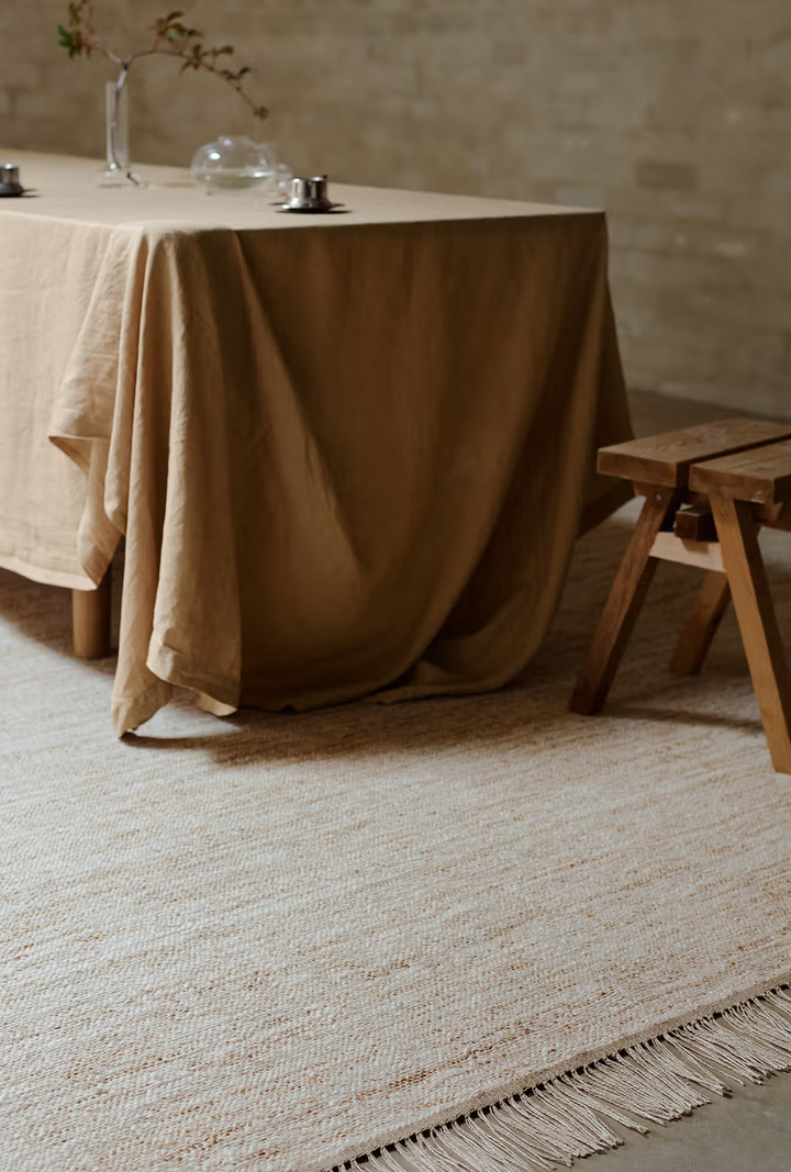 Armadillo Willow Rug | Eggshell *Dropship Only*