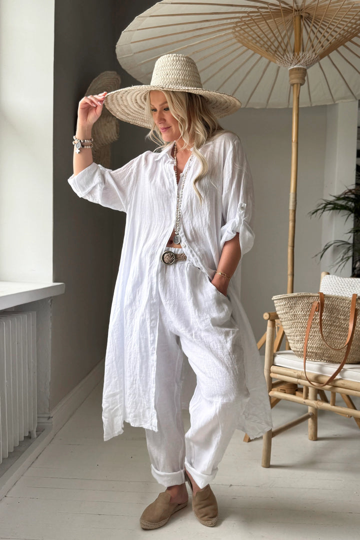 Bypias | Adele Shirt Dress | White