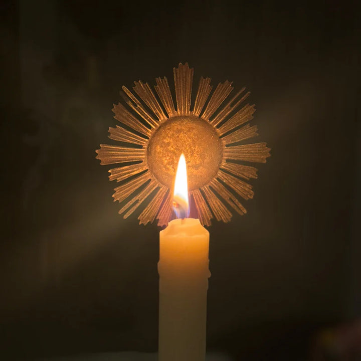 Round Sunray Candle Halo Accessory | Small 9cm