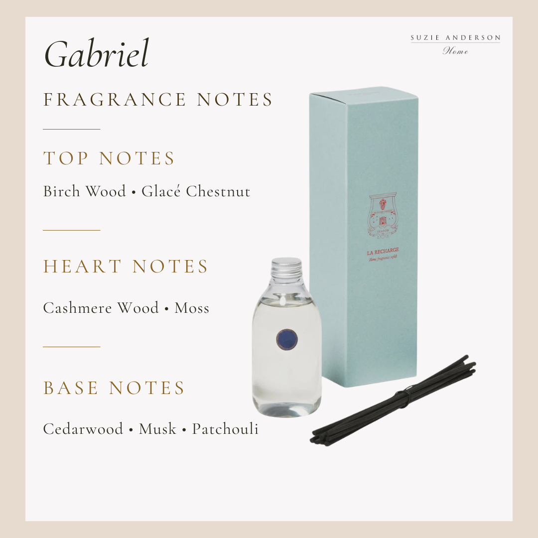 Trudon | Le Diffuser | Gabriel REFILL | 300ml | Gourmand Chimney Fire