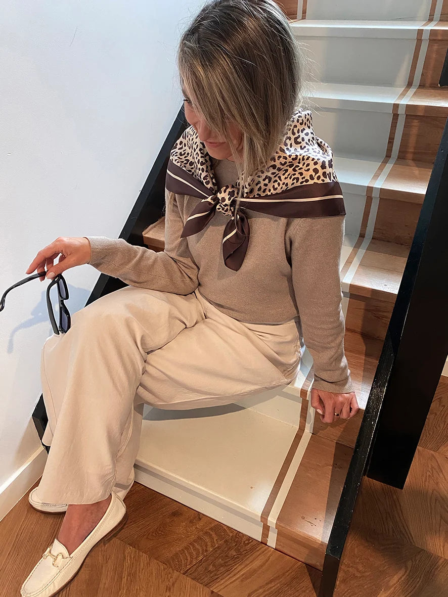 Dark Hampton | Bailey Large Silk Scarf
