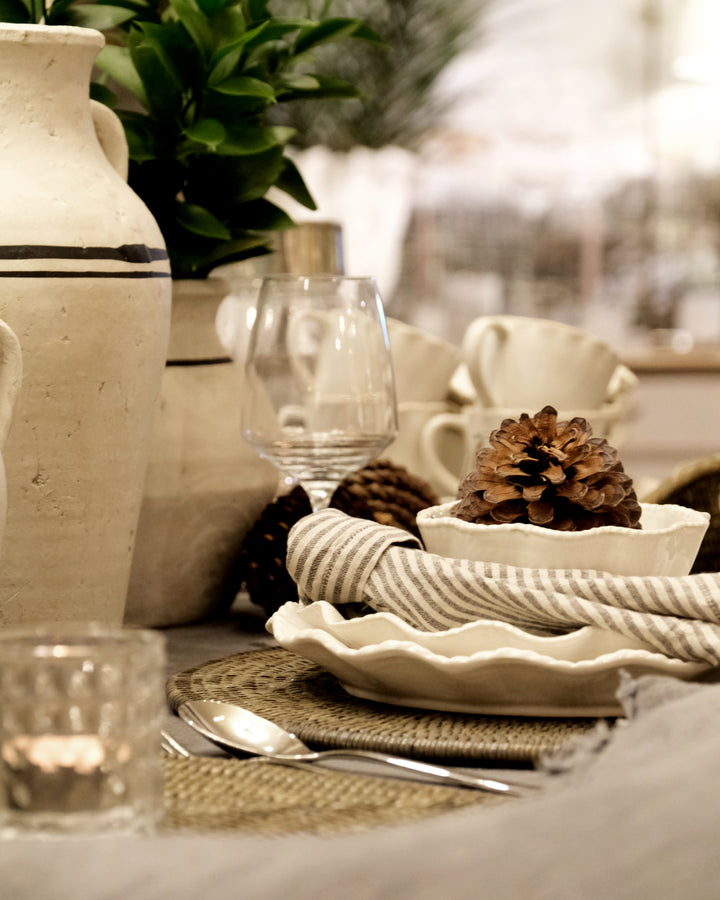 Scallopia Rope Ceramic Serving Platter