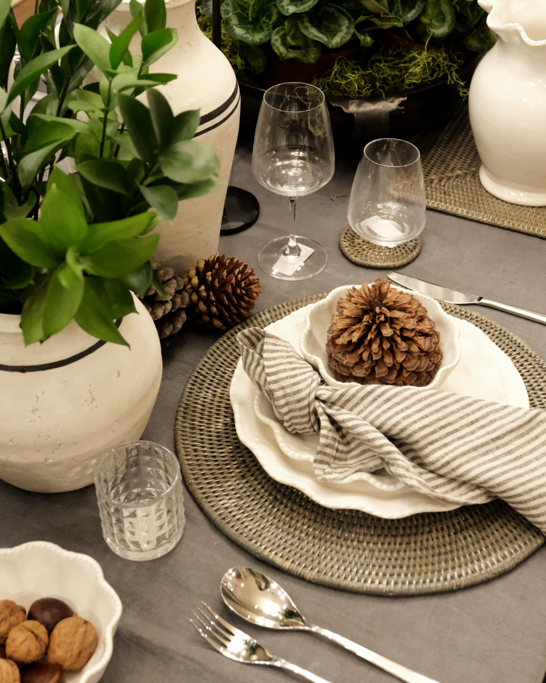 Scallopia Rope Ceramic Serving Platter