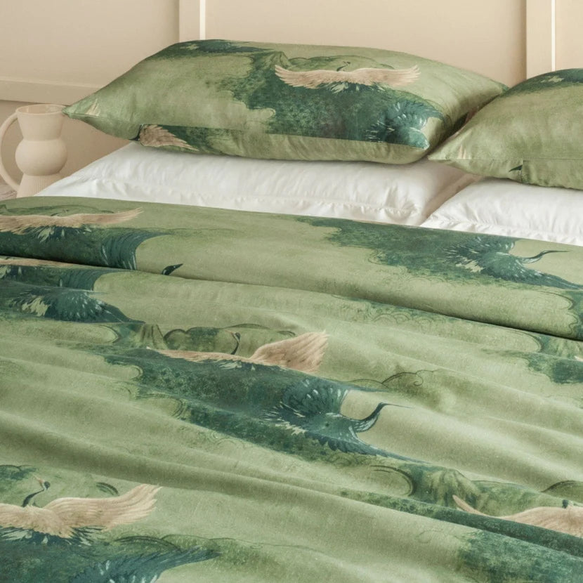 Tsuru Standard Pillowcase | SET OF 2 | Spruce