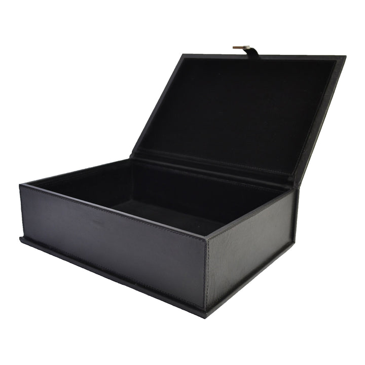 Document Box Leather with Stirrup | Black