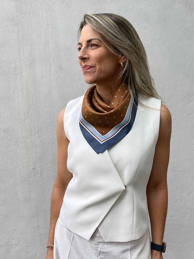 Dark Hampton | Borey Silk Petite Scarf