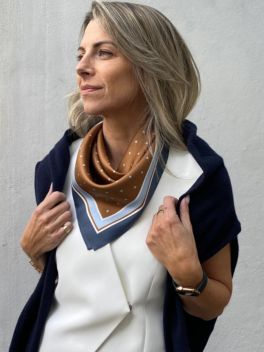 Dark Hampton | Borey Silk Petite Scarf