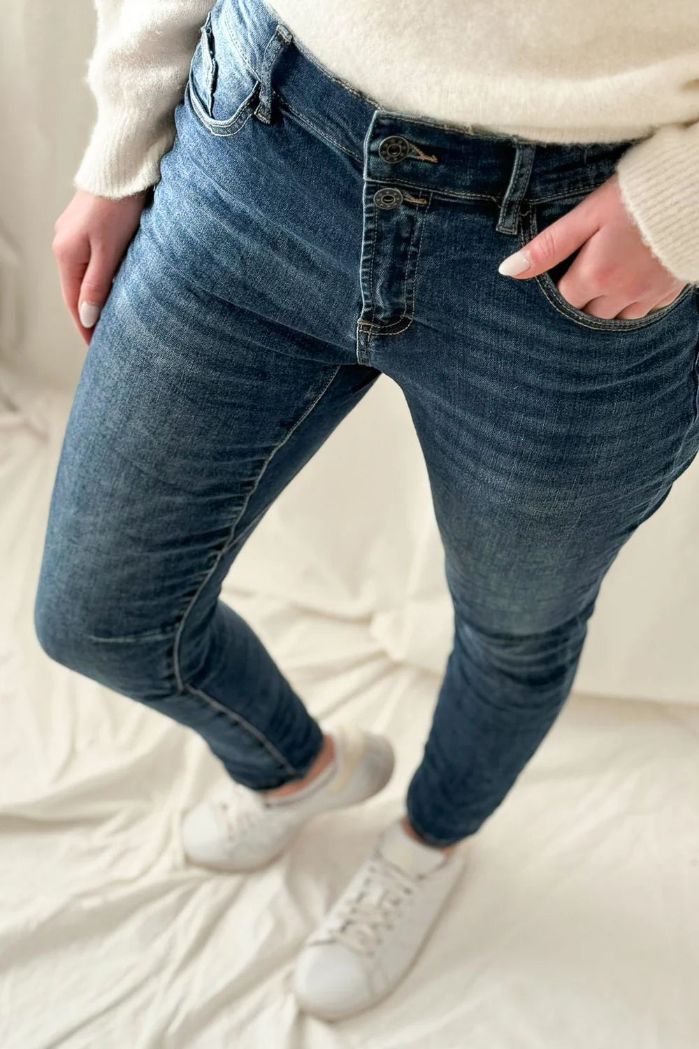 Bypias | Perfect Casual Boyfit Jeans | Dark Blue