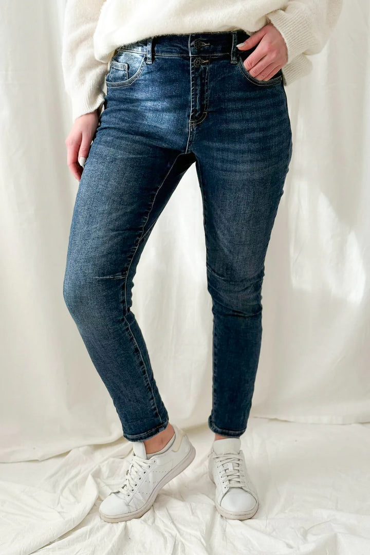 Bypias | Perfect Casual Boyfit Jeans | Dark Blue
