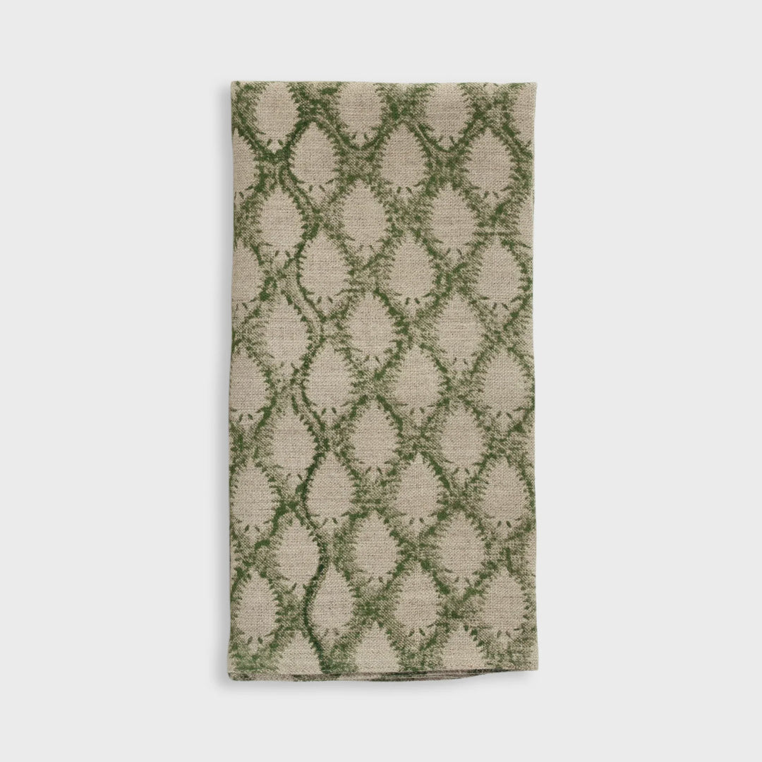 Cypress | SET OF 8 | Green Linen Napkin