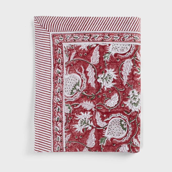 Pomegranate Cotton Tablecloth | Red | 170 x 270cm