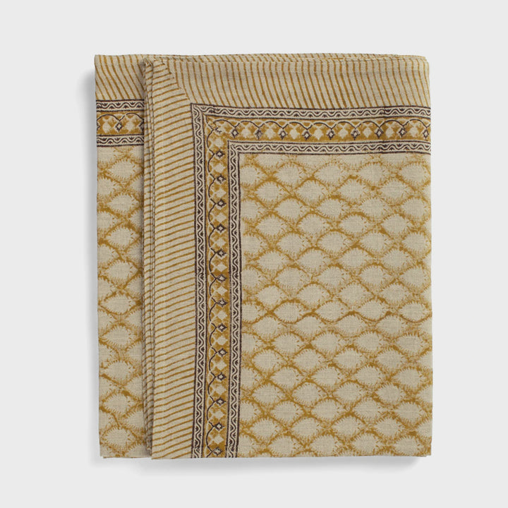 Cypress Linen Tablecloth | Ochre | 170 x 270cm