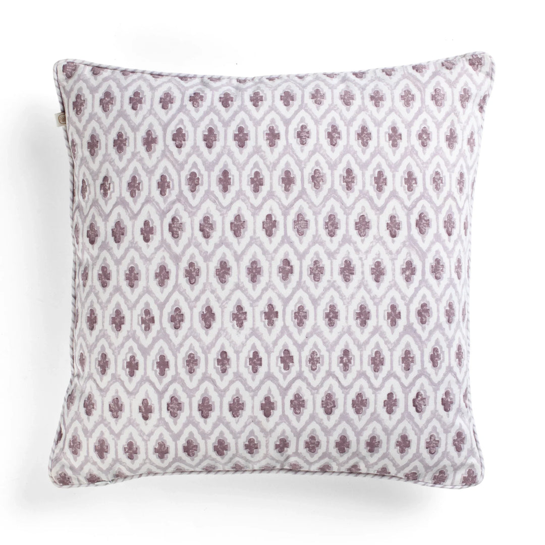 Cross | Cotton Cushion Cover | Lilac | 50x50cm