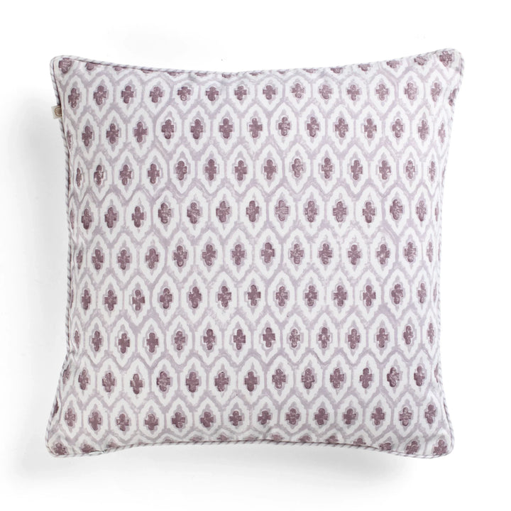Cross | Cotton Cushion Cover | Lilac | 50x50cm