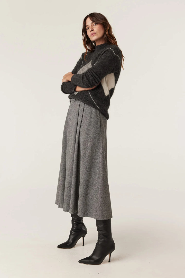 Cable | Aberdeen Argyle Jumper | Charcoal
