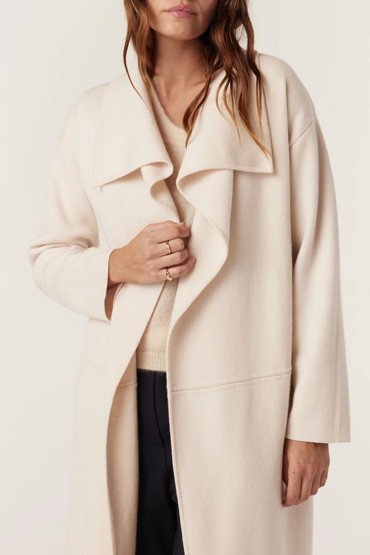 Cable | Parsons Merino Cardigan | Ecru