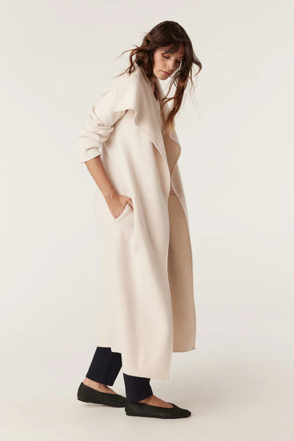 Cable | Parsons Merino Cardigan | Ecru
