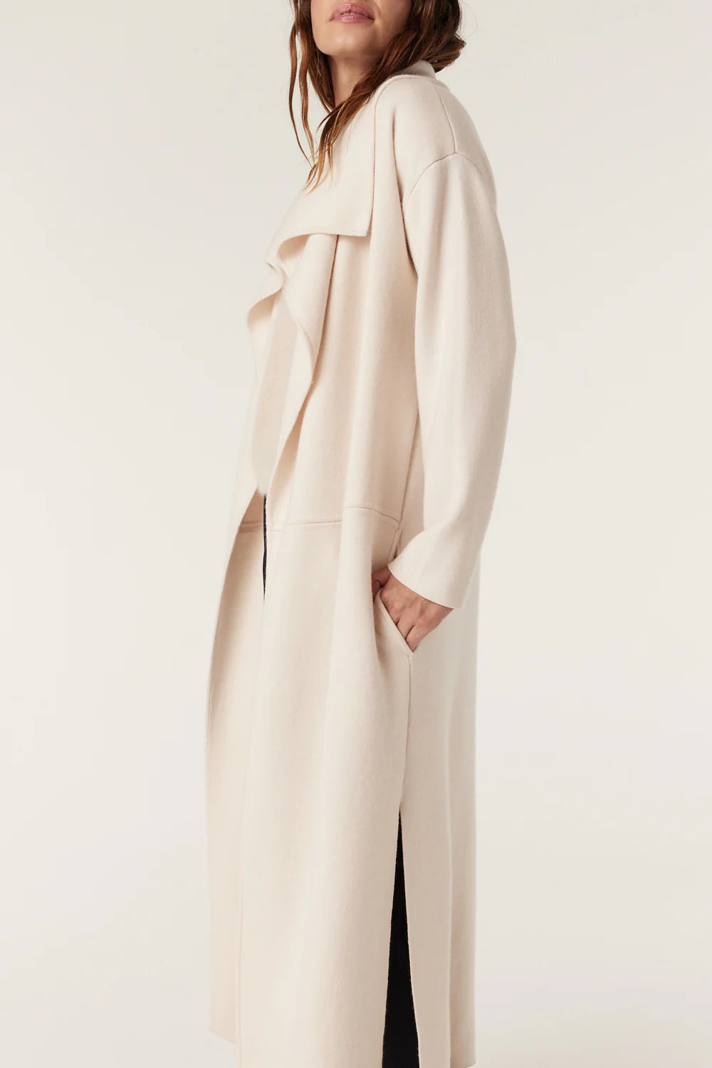 Cable | Parsons Merino Cardigan | Ecru