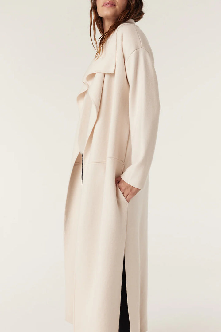 Cable | Parsons Merino Cardigan | Ecru