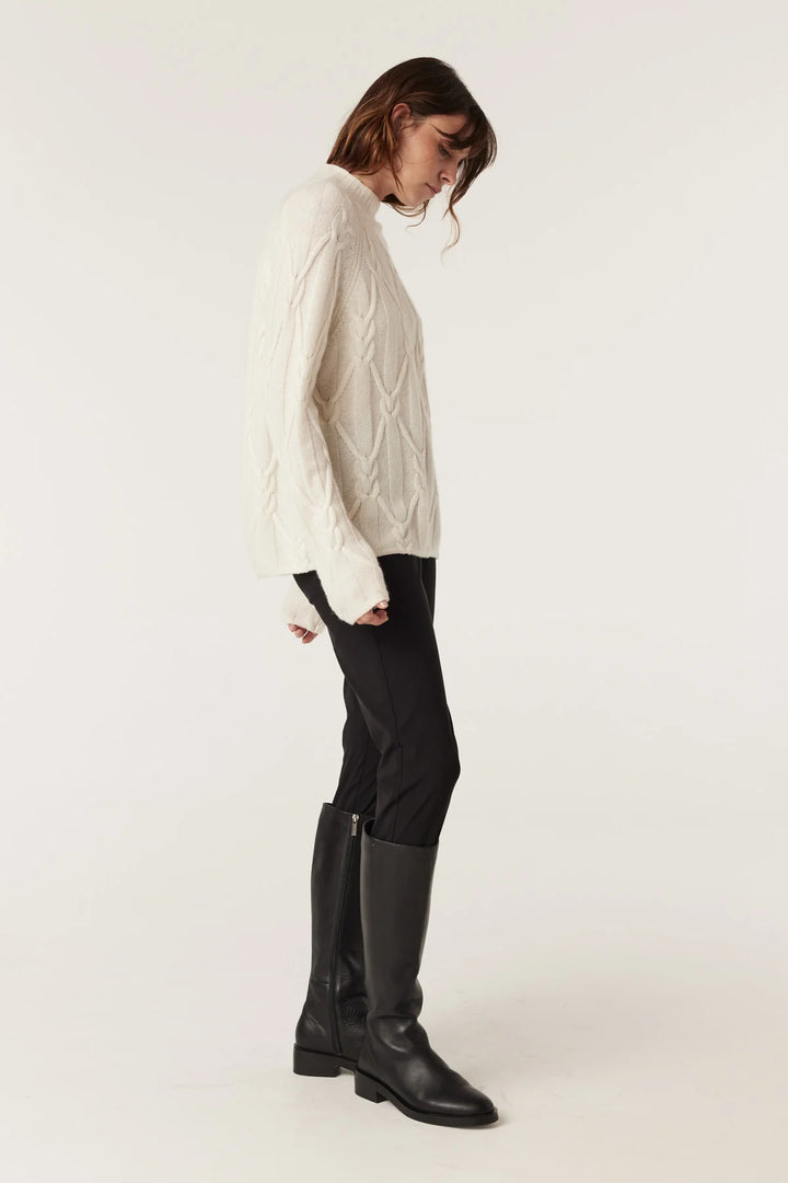 Cable | Cashwool Cable Jumper | Milk