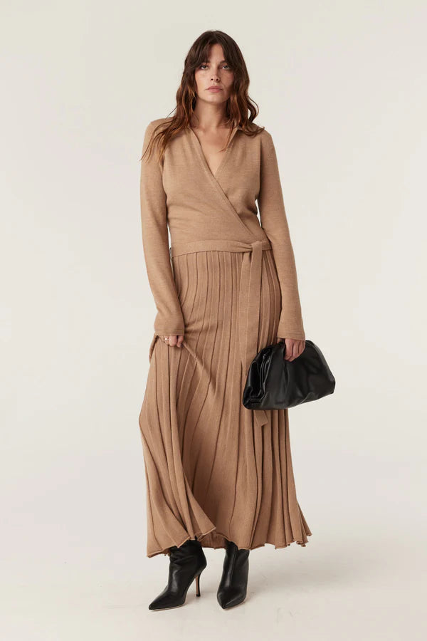 Cable | Holland Merino Dress | Camel