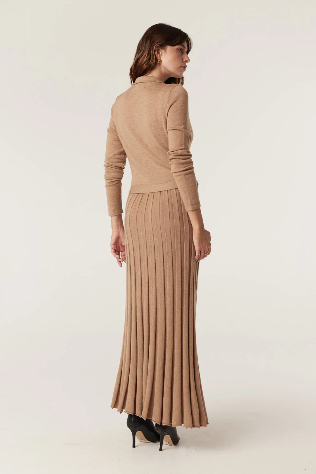 Cable | Holland Merino Dress | Camel