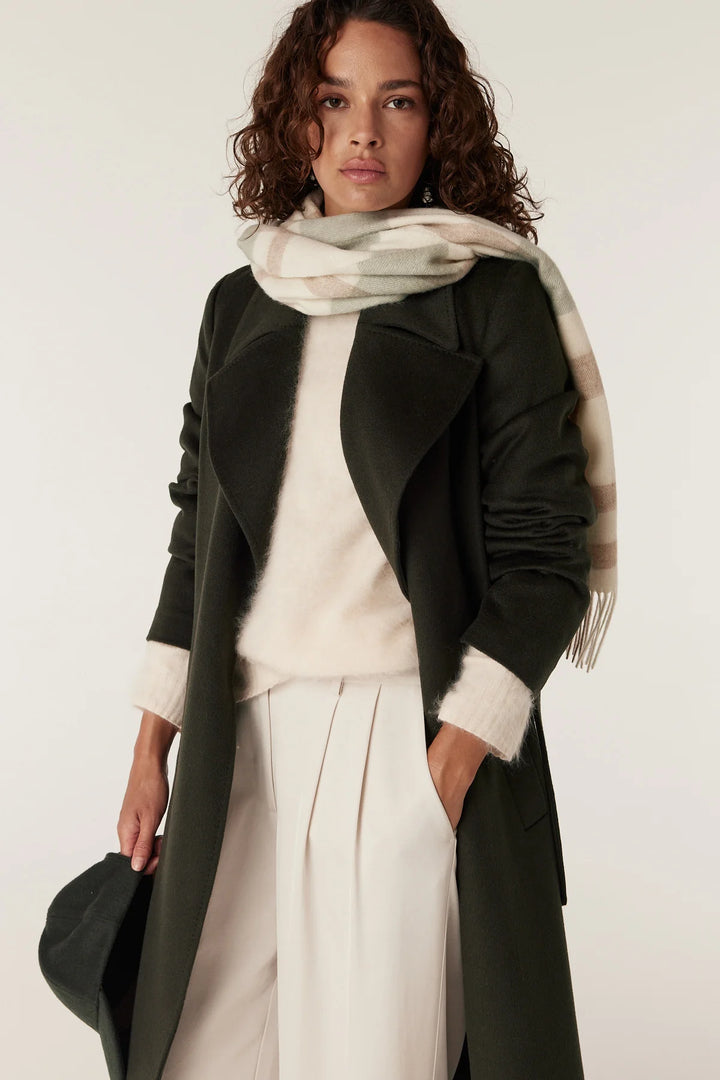 Cable | Evans Wool Coat | Forest Green