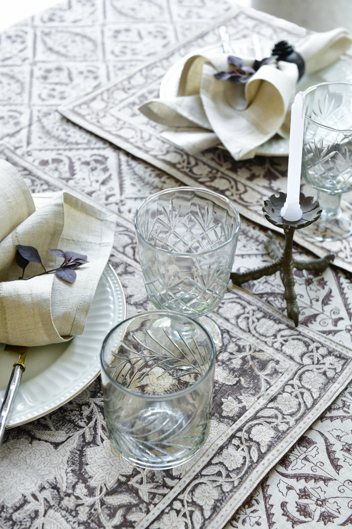 Jaipur Brown Linen Tablecloth | 170x270cm