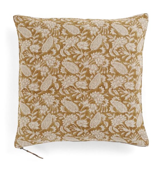 Jodhpur Linen Cushion Cover | Ochre | 50x50cm