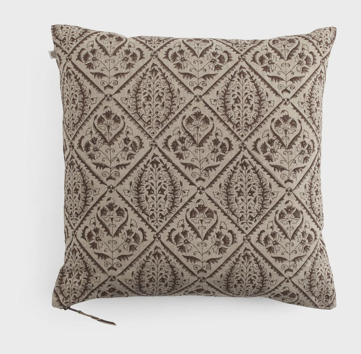 Jaipur Brown Linen Cushion Cover | 50x50cm