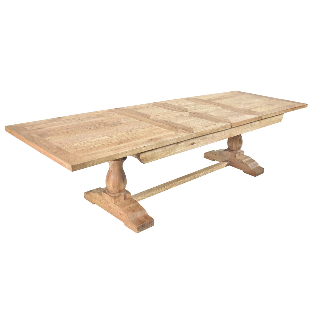 Solid Oak Butterfly Double Extension Dining Table W210/260/310 x D100 x H78cm