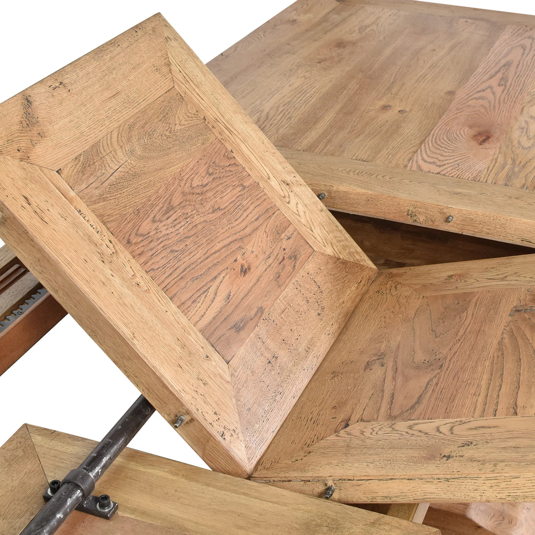 Solid Oak Butterfly Double Extension Dining Table W210/260/310 x D100 x H78cm