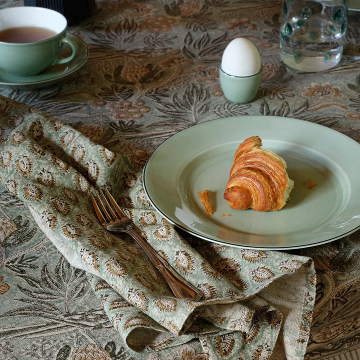 Cypress Parrot Linen Napkins | Seafoam | SET OF 2